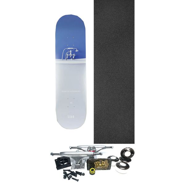 Sour Solution Skateboards Martin Sandberg Bathtub Skateboard Deck - 8.37" x 32" - Complete Skateboard Bundle